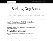Tablet Screenshot of barkingdogvideo.com